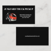 Garbage Junkyard Lieferwagen Visitenkarte (Vorne/Hinten)