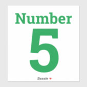 Garbage kann oder Wheelie Bin Number Single Digit Aufkleber (Blatt)