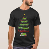 Garbage LKW Weihnachtsbaum Lights Müllwagen T-Shirt (Vorderseite)