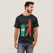 Garbage Man Cleaning Housekeeping T-Shirt (Vorne ganz)