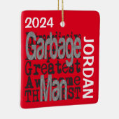Garbage Man Extraordinaire CUSTOM Keramikornament (Rechts)