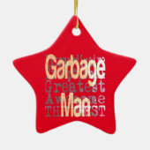 Garbage Man Extraordinaire Keramik Ornament (Hinten)