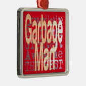 Garbage Man Extraordinaire Ornament Aus Metall (Rechts)