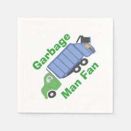 Garbage Man Fan Paper Napkins Serviette