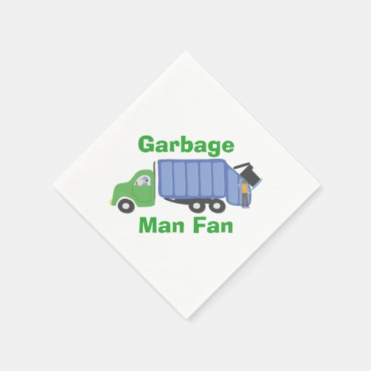 Garbage Man Fan Paper Napkins Serviette (Ecke)