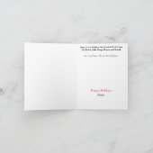 Garbage Man Silhouette Weihnachtskarte Karte (Innenseite)