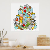 Garbage Pile Poster (Küche)