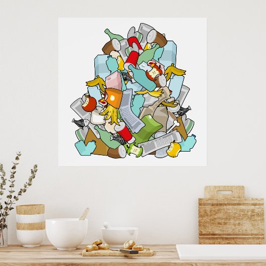 Garbage Pile Poster (Küche)