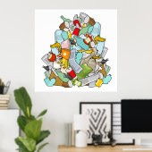 Garbage Pile Poster (Heimbüro)
