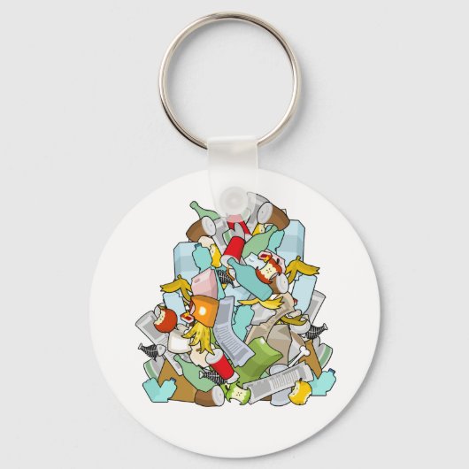 Garbage Pile Schlüsselanhänger (Vorderseite)