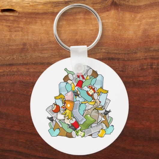 Garbage Pile Schlüsselanhänger (Vorderseite)