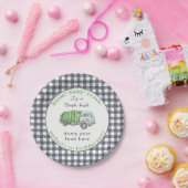 Garbage Trash Truck Birthday Personalized Funny Pappteller (Party)