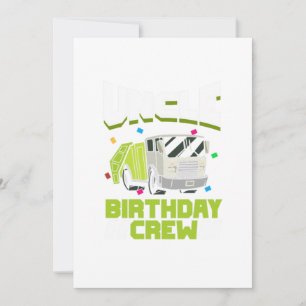 Garbage Truck Birthday Party Oncle Birthday Crew Einladung