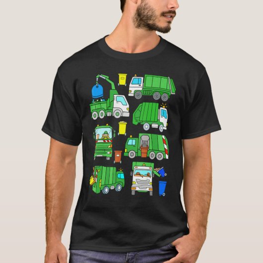 Garbage Truck Dump Trash Trucks T-Shirt (Vorderseite)