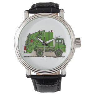 Garbage Truck Green Armbanduhr