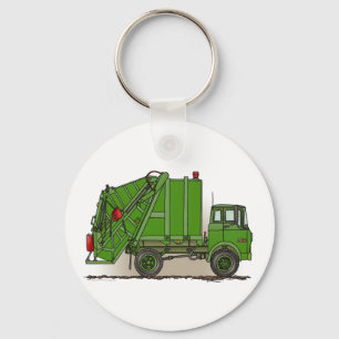 Garbage Truck Green Key Chain Schlüsselanhänger