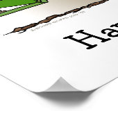 Garbage Truck Green Poster (Ecke)