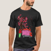 Garbage Truck Heart Tree Garbage Truck Valentine' T-Shirt (Vorderseite)