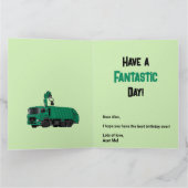 Garbage Truck Kinder zum Geburtstag Karte (Innenseite)