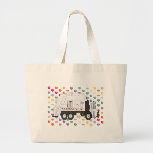 Garbage Truck Liebe Jumbo Stoffbeutel (Vorne)