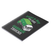 Garbage Truck loving Boy Toddler Cool Recycling Notizblock (Linke Seite)