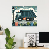 Garbage Truck Poster (Heimbüro)