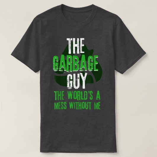 Garbage Truck Recycle Waste Trash Collector Earth  T-Shirt (Design vorne)