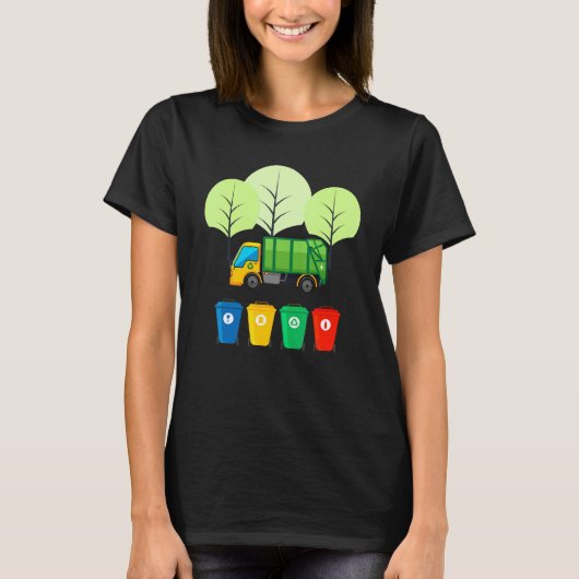 Garbage Truck Reuse Recycle Trash 2 T-Shirt (Vorderseite)