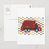 Garbage Truck September Postkarte (Vorne/Hinten)