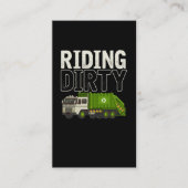 Garbage Truck Zitat Garbage Day Müllwagen Visitenkarte (Vorderseite)