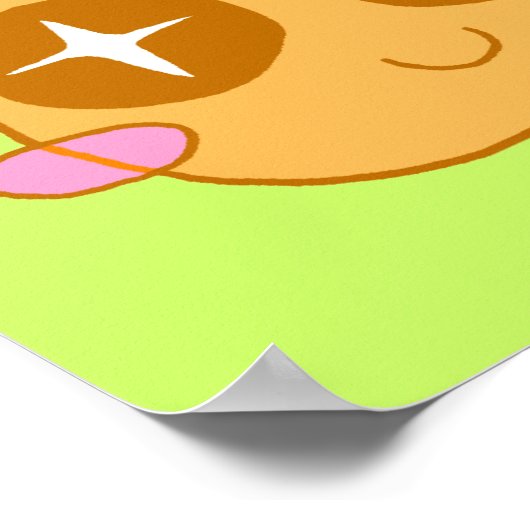 Garbanzo kawaii poster (Ecke)