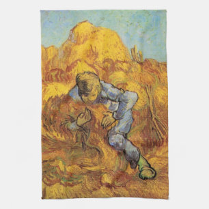 Garbinder (nach Millet) von Vincent van Gogh Geschirrtuch
