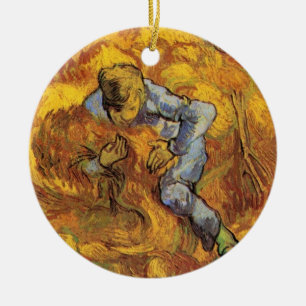 Garbinder (nach Millet) von Vincent van Gogh Keramik Ornament