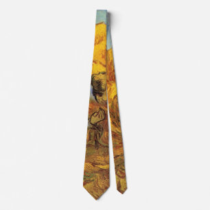 Garbinder (nach Millet) von Vincent van Gogh Krawatte