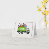 Garbour Truck Weihnachtskarte Karte (Gelbe Blume)
