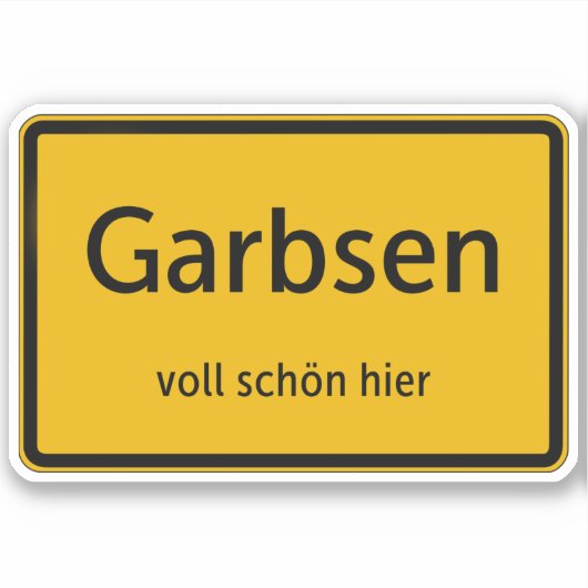 Garbsen Aufkleber Sticker Autoaufkleber (Vorderseite)