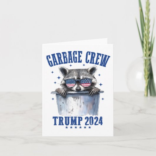 Garbyge Crew Trump 2024 Präsident 47 Trump 2024 Karte (Vorderseite)