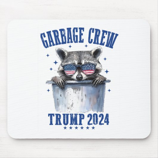 Garbyge Crew Trump 2024 Präsident 47 Trump 2024 Mousepad (Vorne)