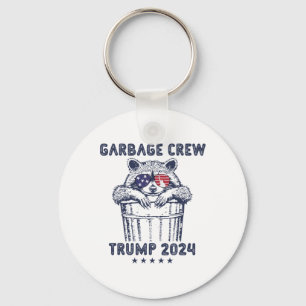 Garbyge Crew wählen Trump 2024 Funny Republian Rac Schlüsselanhänger
