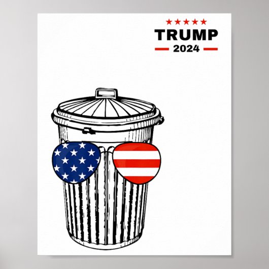 Garbyge für Trump 2024 Garge Truck Trash kann abst Poster (Vorne)