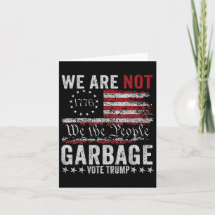 Garbyge für Trump 2024 wieder eine große Garage Karte