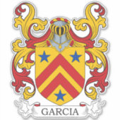 Garcia Familienwappen Aufkleber (Vorderseite)
