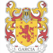 Garcia Familienwappen Aufkleber (Vorderseite)