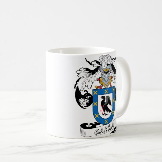 Garcia-Familienwappen Kaffeetasse (VorderseiteRechts)