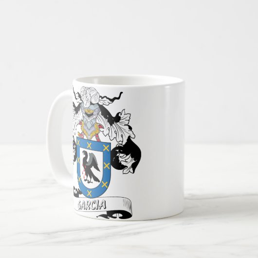 Garcia-Familienwappen Kaffeetasse (Vorderseite Links)