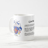 Garcia-Familienwappen-Schale Kaffeetasse (Vorderseite Links)