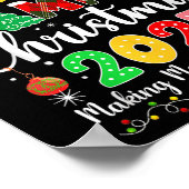 Garcia Family Christmas 2025 Matching Santa Hat Xm Poster (Ecke)