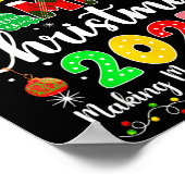 Garcia Family Christmas 2025 Matching Santa Hat Xm Poster (Ecke)