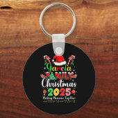 Garcia Family Christmas 2025 Matching Santa Hat Xm Schlüsselanhänger (Vorderseite)