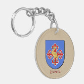 Garcia Historischer Schild mit Flagge Mexikos Schlüsselanhänger (Vorderseite links)